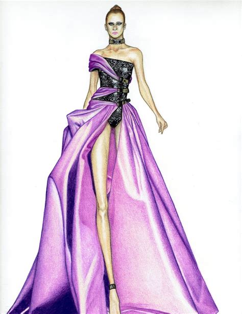 donatella versace models dress|Donatella Versace design sketches.